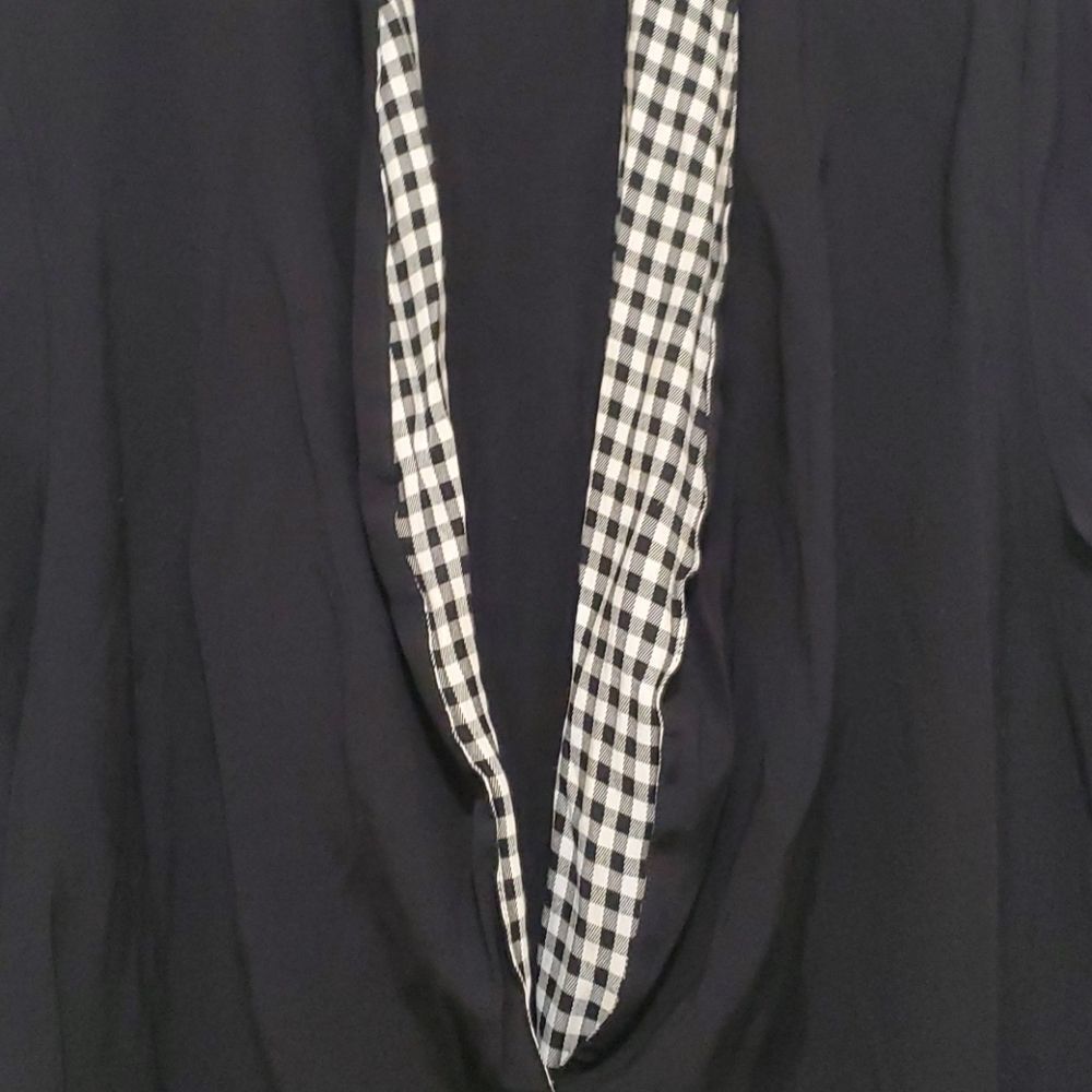 Intriguing Threads Black Gingham Collar Jacket - image 3